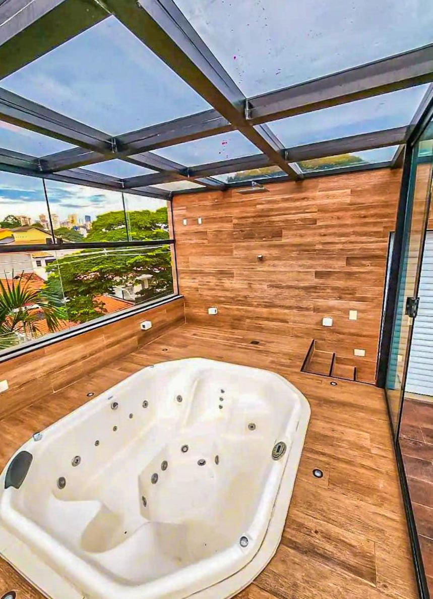 Villa Cobertura Triplex De Luxo Com Jacuzzi San Paolo Esterno foto